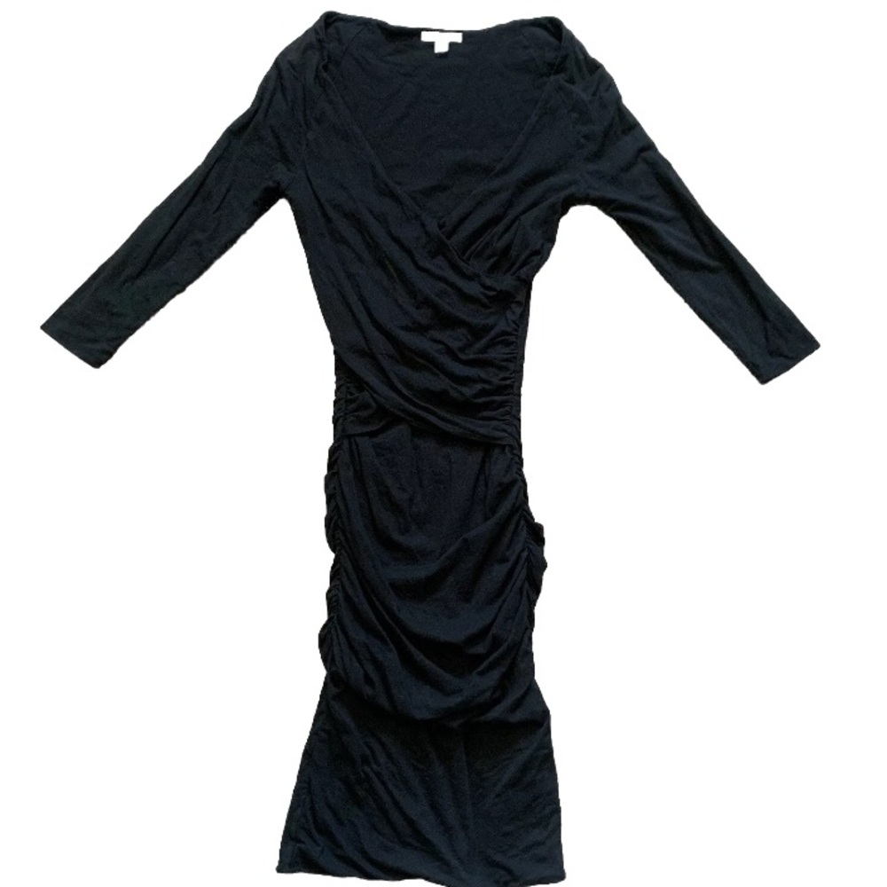 James Perse Standard Ruched Cotton Dress